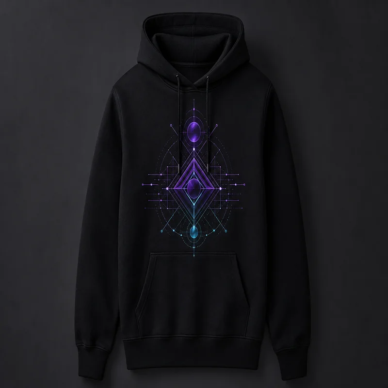 AI-generated design on hoodie