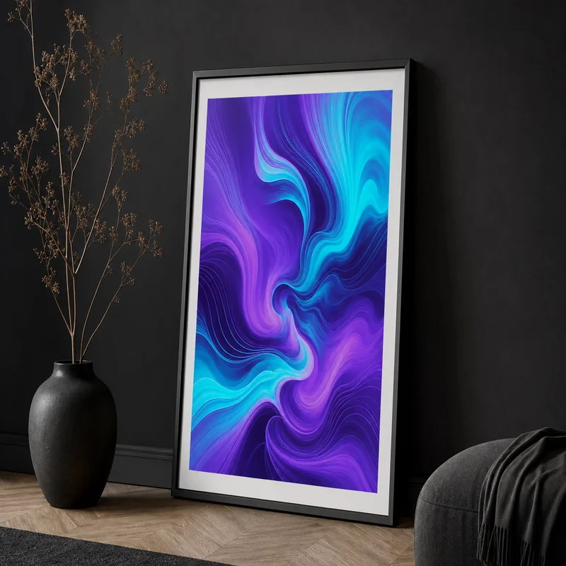 AI-generated design on poster